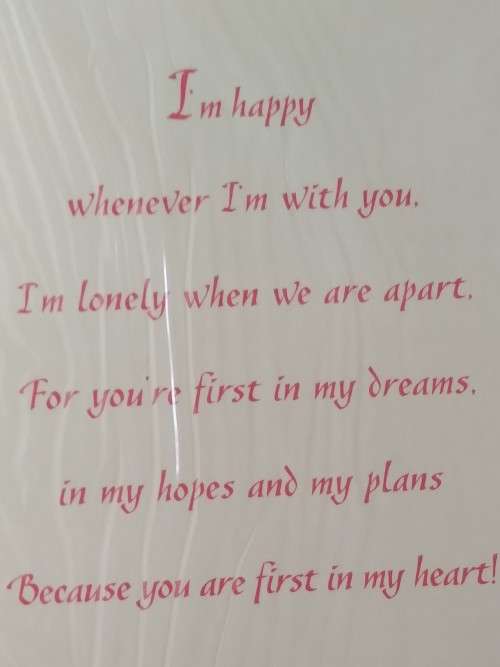 Love/Valentines card + envelope