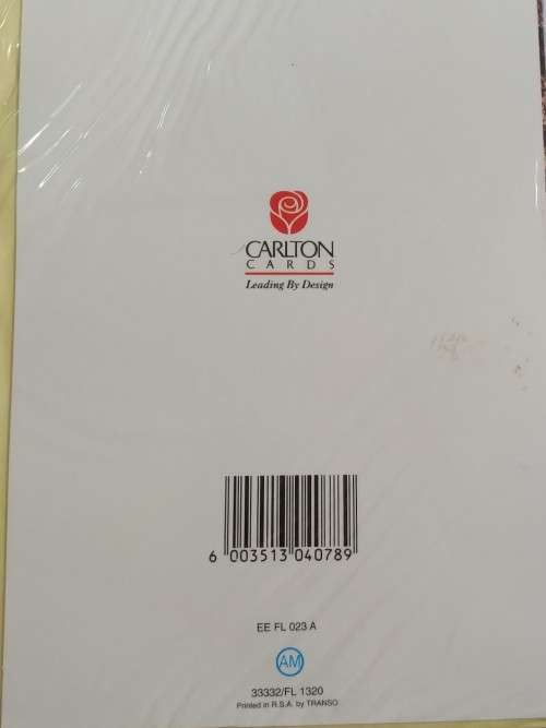 Love/Valentines card + envelope