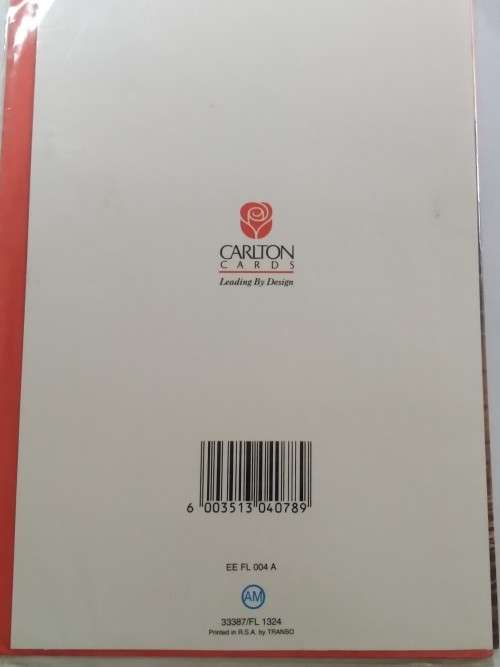 Love/Valentines card  +  envelope