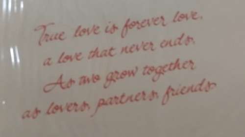 Love/Valentines card  +  envelope