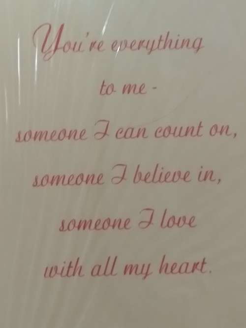 Love/Valentines  card + envelope