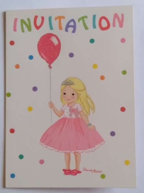 Clearance Sale - Party invitation Card + Envelope : 15cm x 11cm