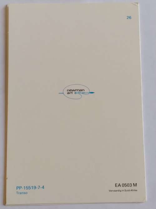 Clearance Sale - Dankie Simpatie Kaart +  Koevert   13.5cm x 8cm