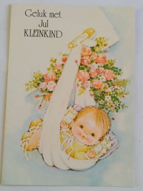 Clearance Sale - Kleinkind Doop kaart + Koevert   16cm x 11.5cm