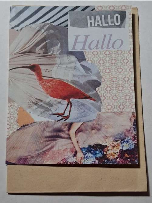 Mini embossed card and envelope   - 10.5m x 7cm