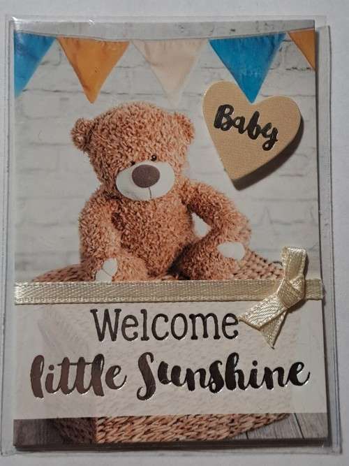 Mini embossed card -  8cm x 5.5cm