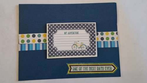 Handmade `Happy birthday ` card + envelope   15m x 10.5cm