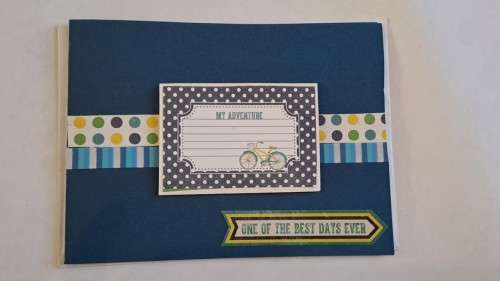 Handmade `Happy birthday ` card + envelope   15m x 10.5cm