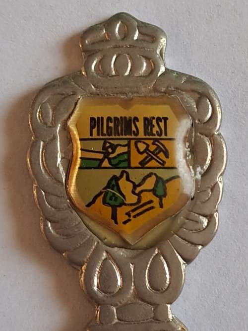 Vintage souvenir spoon -Pilgrims Rest -  Protea