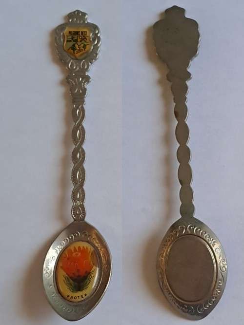 Vintage souvenir spoon -Pilgrims Rest -  Protea