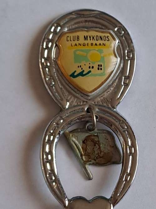 Vintage souvenir spoon -Club Mykonos Langebaan