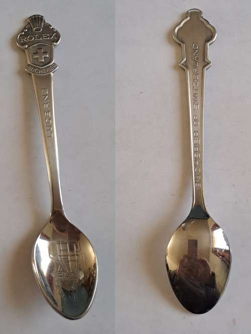Vintage Souvenir Spoon -Rolex -  Bucherer -  Lucerne
