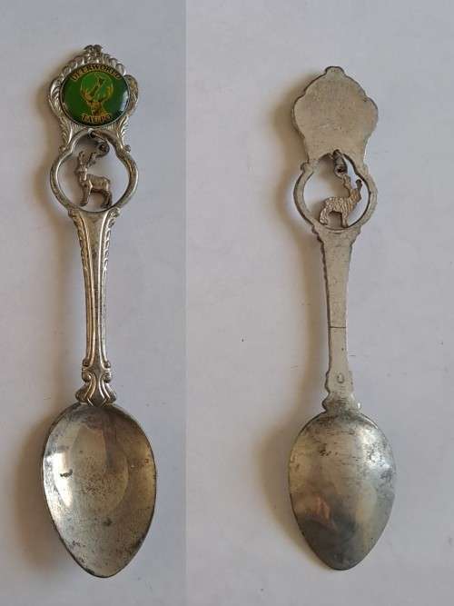 Vintage souvenir spoon -Deerworld -  Taupo -  New Zealand