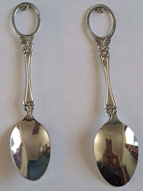 Vintage Souvenir Spoon -Blank Plaque-  No Hanging Item