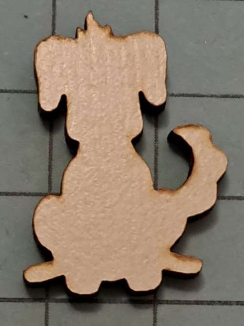 Wooden embellishments - dog