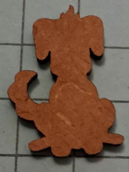Wooden embellishments - dog