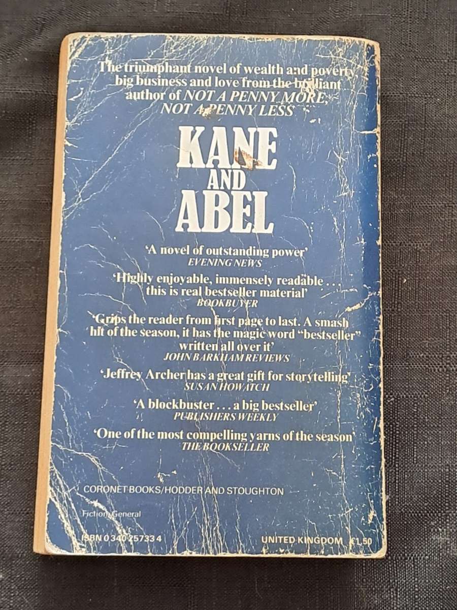 Jeffrey Archer - Kane and Abel  - paperback/softcover - pages 557