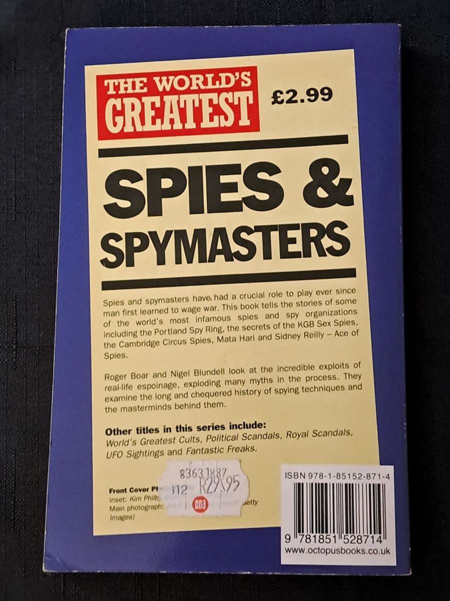 Roger Boar + Nigel Blundell  - The world`s greatest spies & spymasters  - paperback/softcover