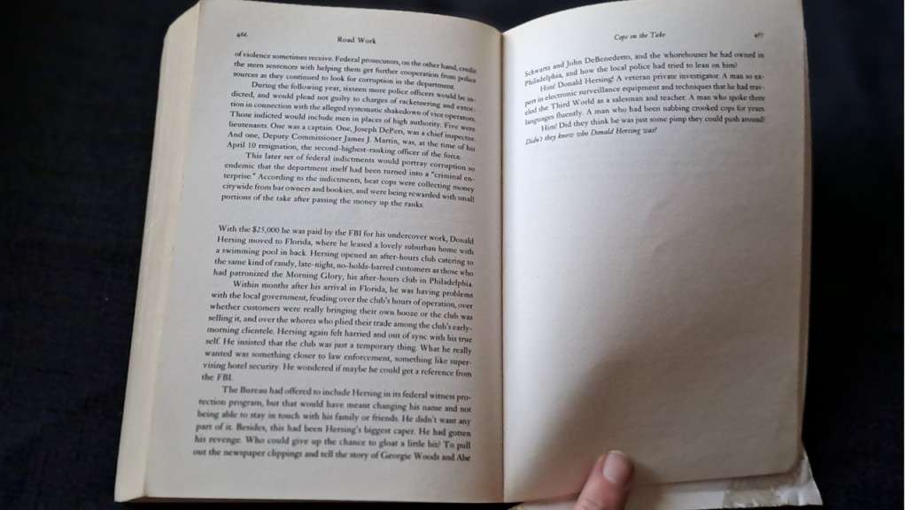 Mark Bowden  - Road Work -  paperback/softcover -  pages 467