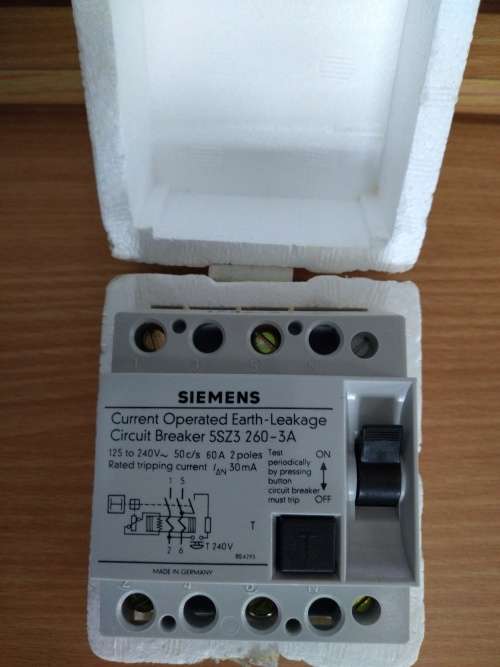 Siemens Current Earth Leakage Circuit Breaker