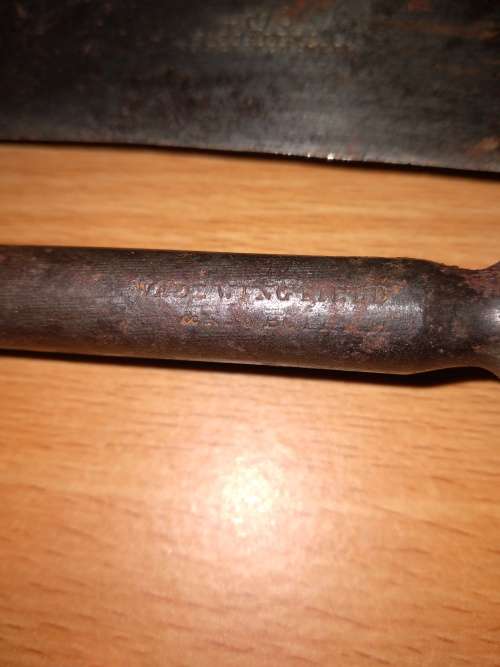 Antique J.Rodgers Carving Knife and Wade Wingfield Robotham Sharpening Steel with Stag Handles