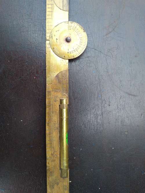 Rabone Boxwood No.1190 Folding Measuring Ruler with Protractor and Spirit Level