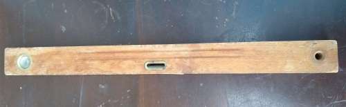Vintage Logarex 60cm Wood and Brass Spirit Level (as collectors item - see description)