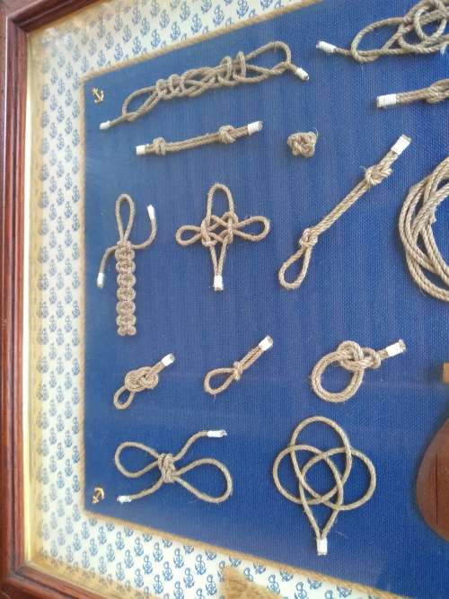 Framed Nautical Knots Display 720mm x 520mm