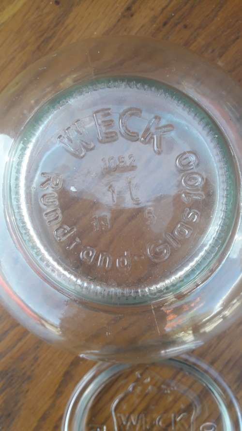 Vintage Weck Rundrand-Glas 100 Glass Jam Jar