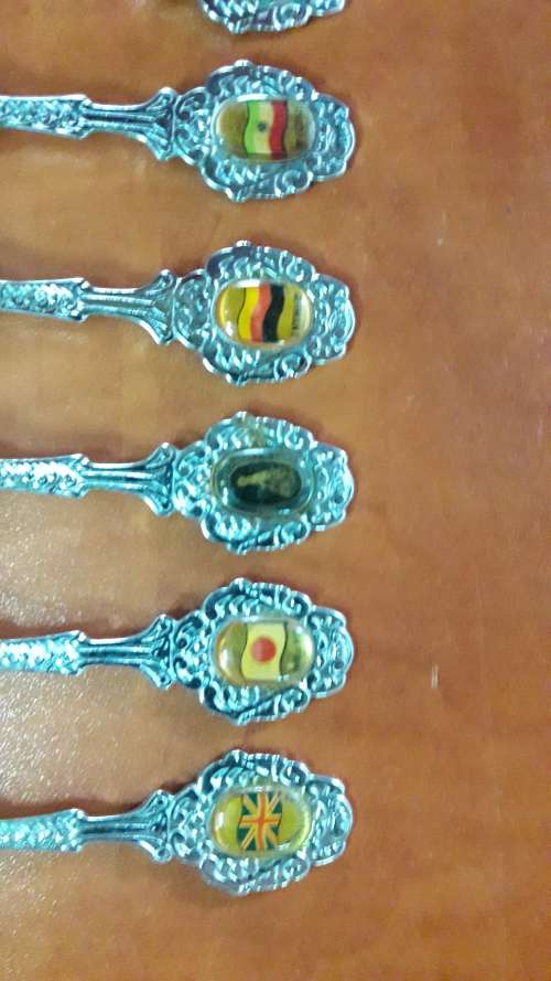 Set of 9 Souvenir Teaspoons