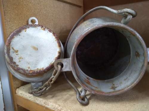 Vintage Milk Can - marked Roos - 29cm