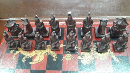 Vintage Chinese Chess Set