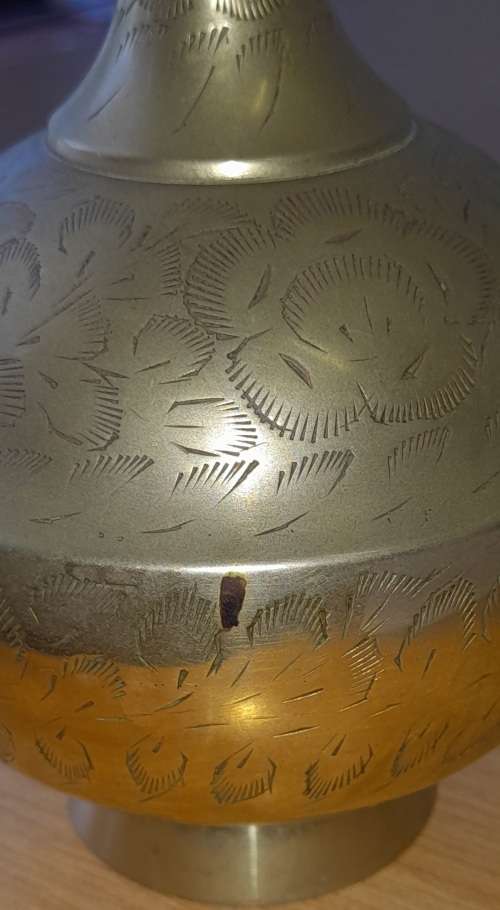 Vintage Indian Brass Vase - 1224