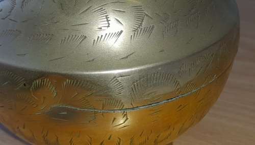 Vintage Indian Brass Vase - 1224