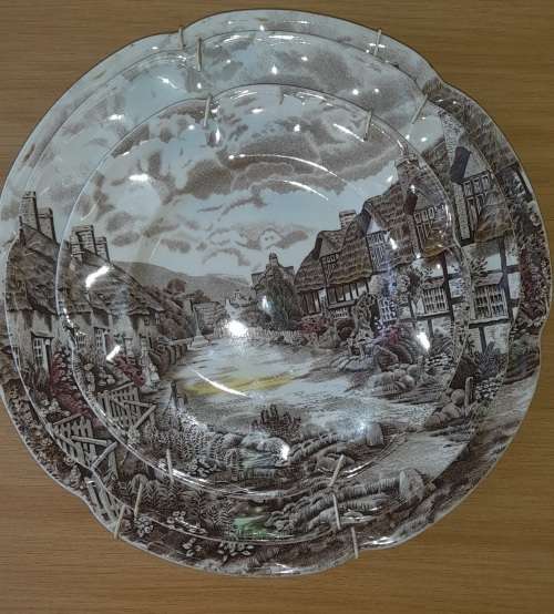 Johnson Bro`s Olde English Countryside Porcelian Plates