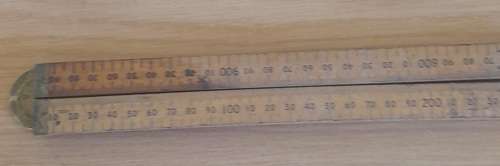 Vintage Rabone And Sons 24` Boxwood Carpenters Ruler No1191 Made in England