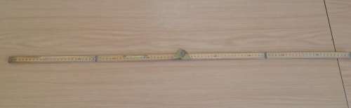 Vintage Rabone And Sons 24` Boxwood Carpenters Ruler No1191 Made in England