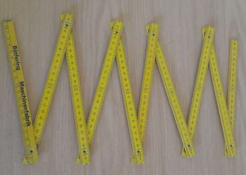 Wooden 2m Folding Ruler