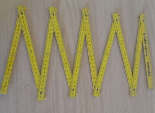 Wooden 2m Folding Ruler