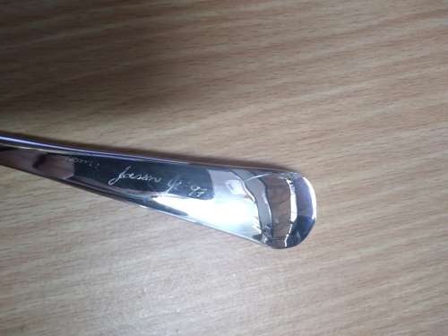 Vintage Silver Plated Cake Lifter, engraved `From: Jason J `97`