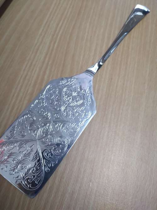 Vintage Silver Plated Cake Lifter, engraved `From: Jason J `97`