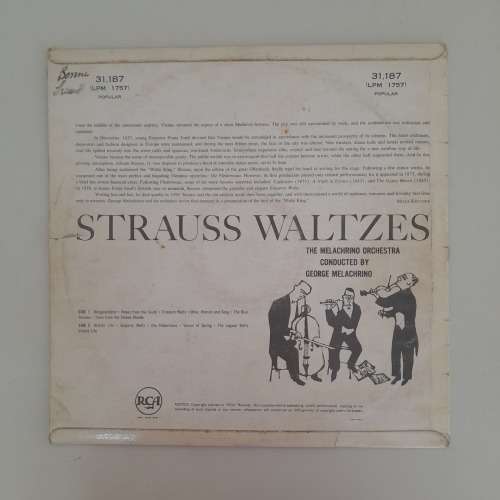 George Melachrino Orchestra Strauss Waltzes 1958