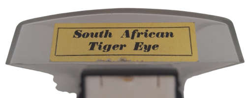South African Tiger Eye Tie Clip and Cuff Links