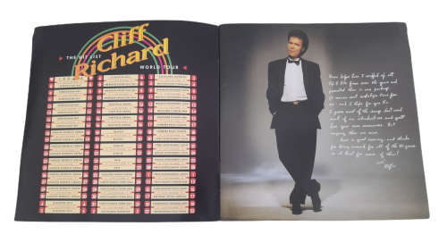 Cliff Richard The Hit List World Tour Program LP