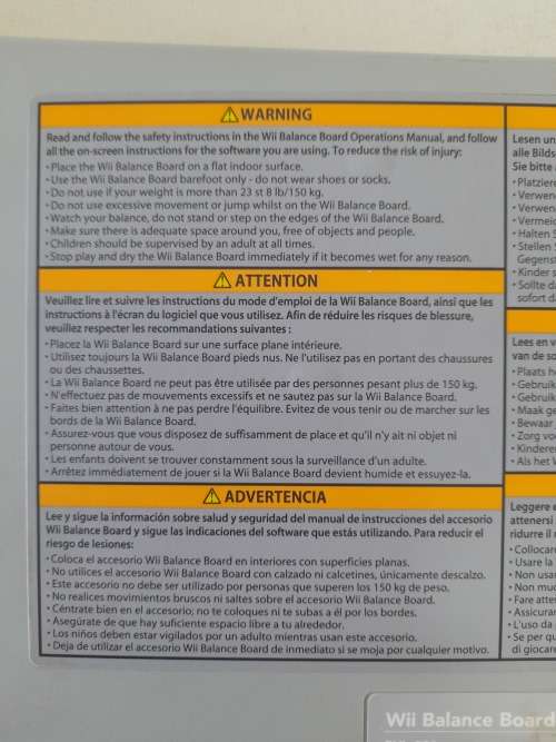 Nintendo Wii Fit (QC1237)