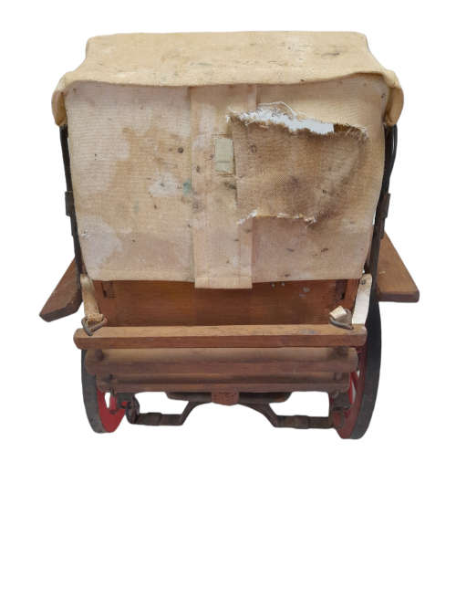 Vintage Handmade Wooden Ox Wagon  