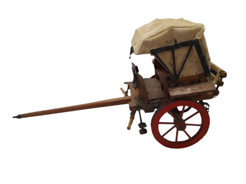 Vintage Handmade Wooden Ox Wagon  