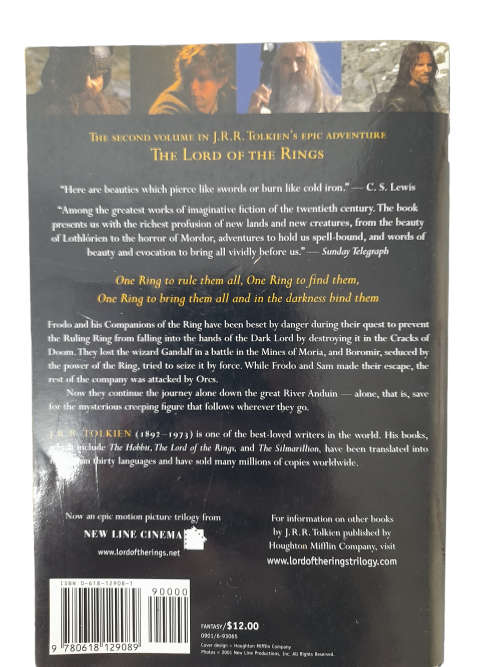 The Two Towers (Part 2, The Lord Of The Rings) - J.R.R Tolkien  book