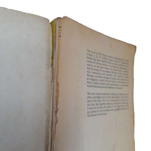 The Lord of the Rings by J.R.R Tolkien, 1st All-in-One Unwin Paperback 1978