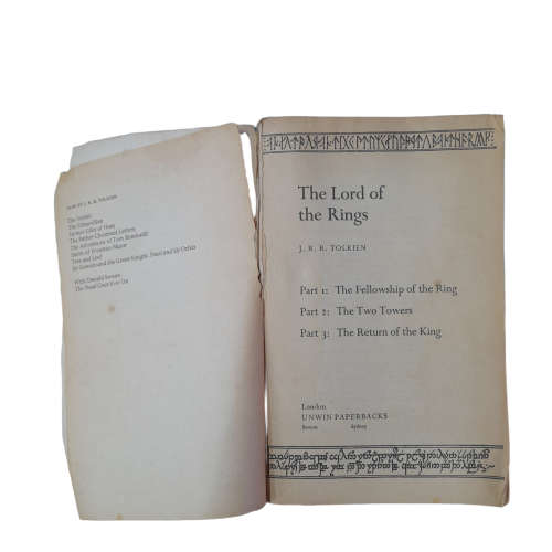 The Lord of the Rings by J.R.R Tolkien, 1st All-in-One Unwin Paperback 1978